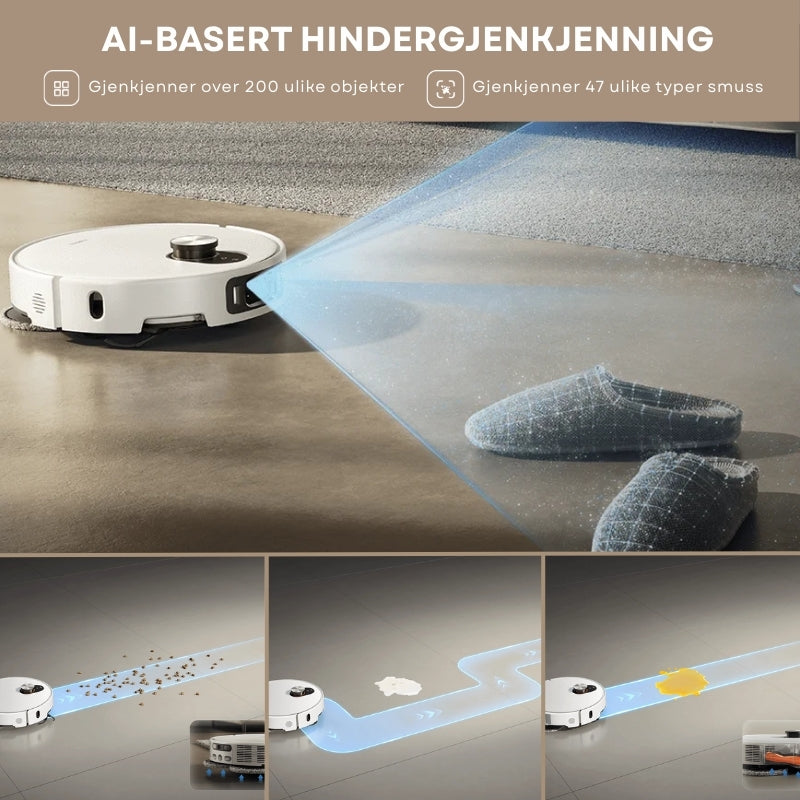 3 i 1 Støvsuger og Mopperobot